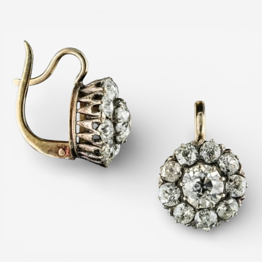 Boucles d'oreilles vintage dorées