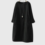 Grace | Robe Midi en Velours Côtelé Détendue