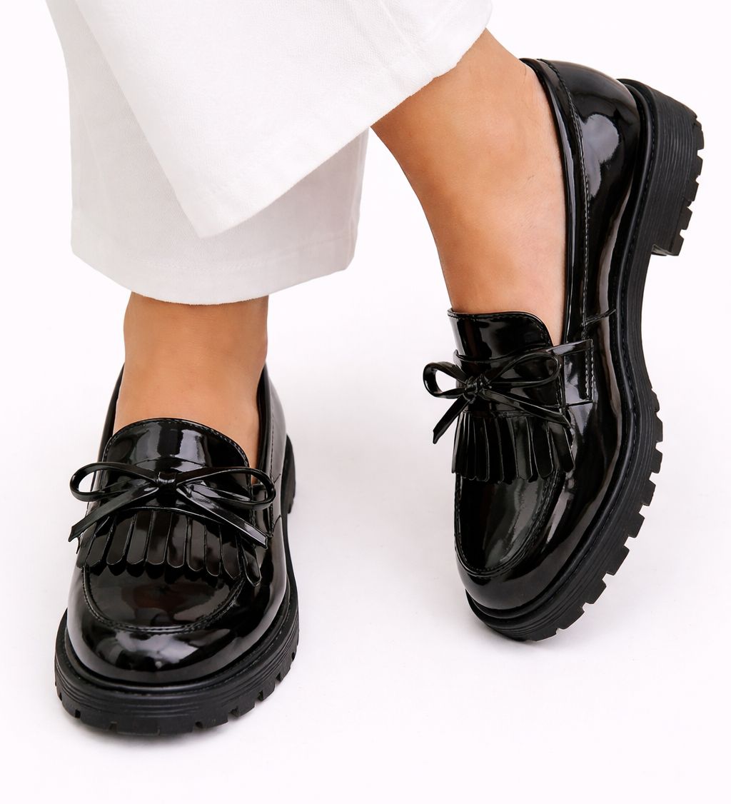 Cailie - Chaussures à nœud à franges