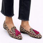 Rihanna - Mocassins à motif léopard