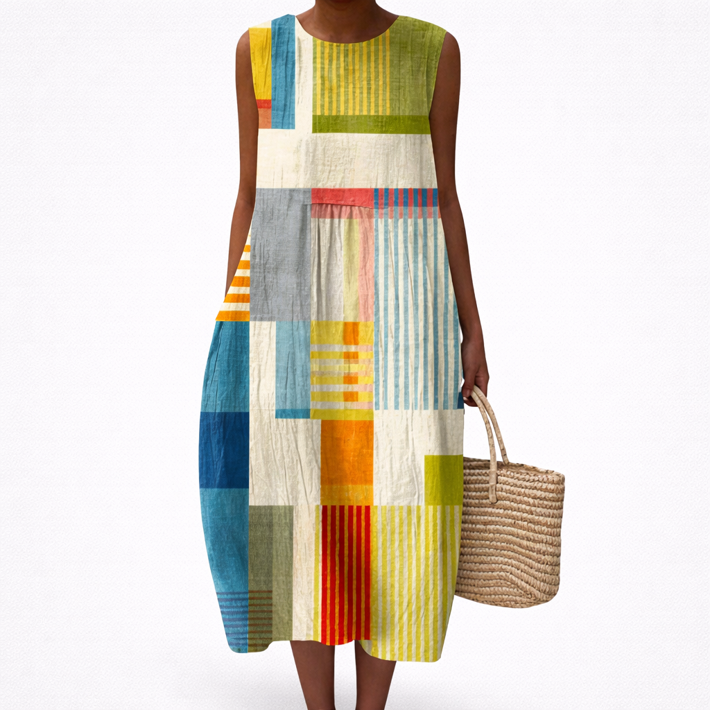 Lea - Robe d'Ete Confortable Sans Manches