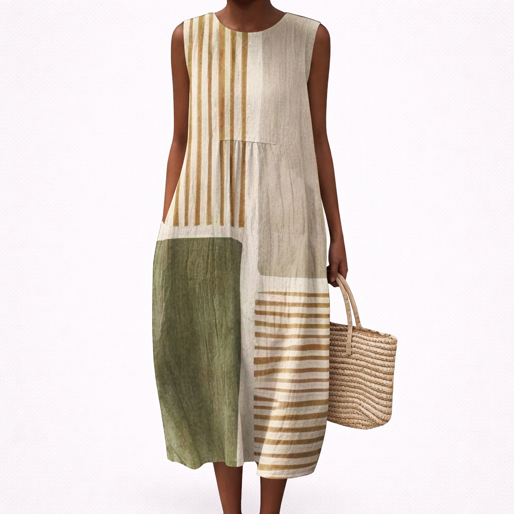 Zelie - Robe d'Ete Confortable Sans Manches