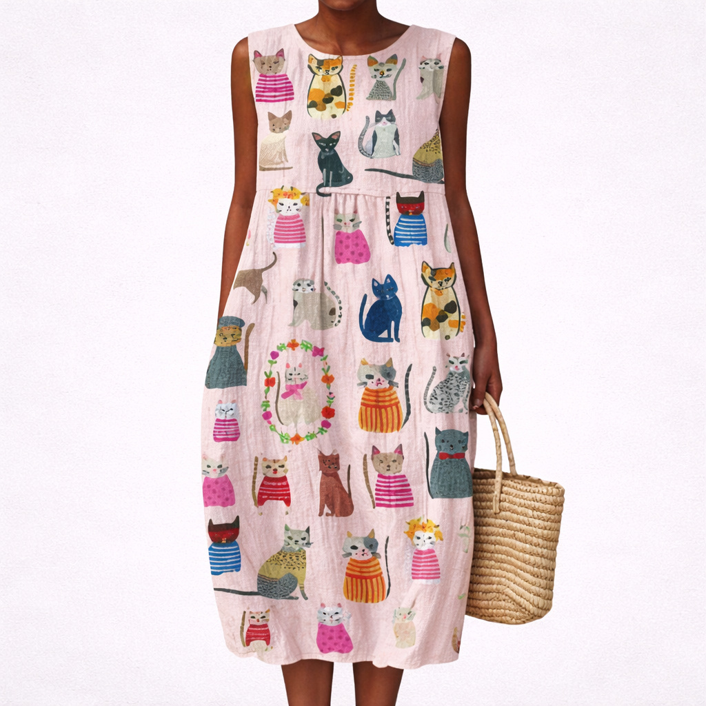 Oceane - Robe d'Ete Confortable Sans Manches