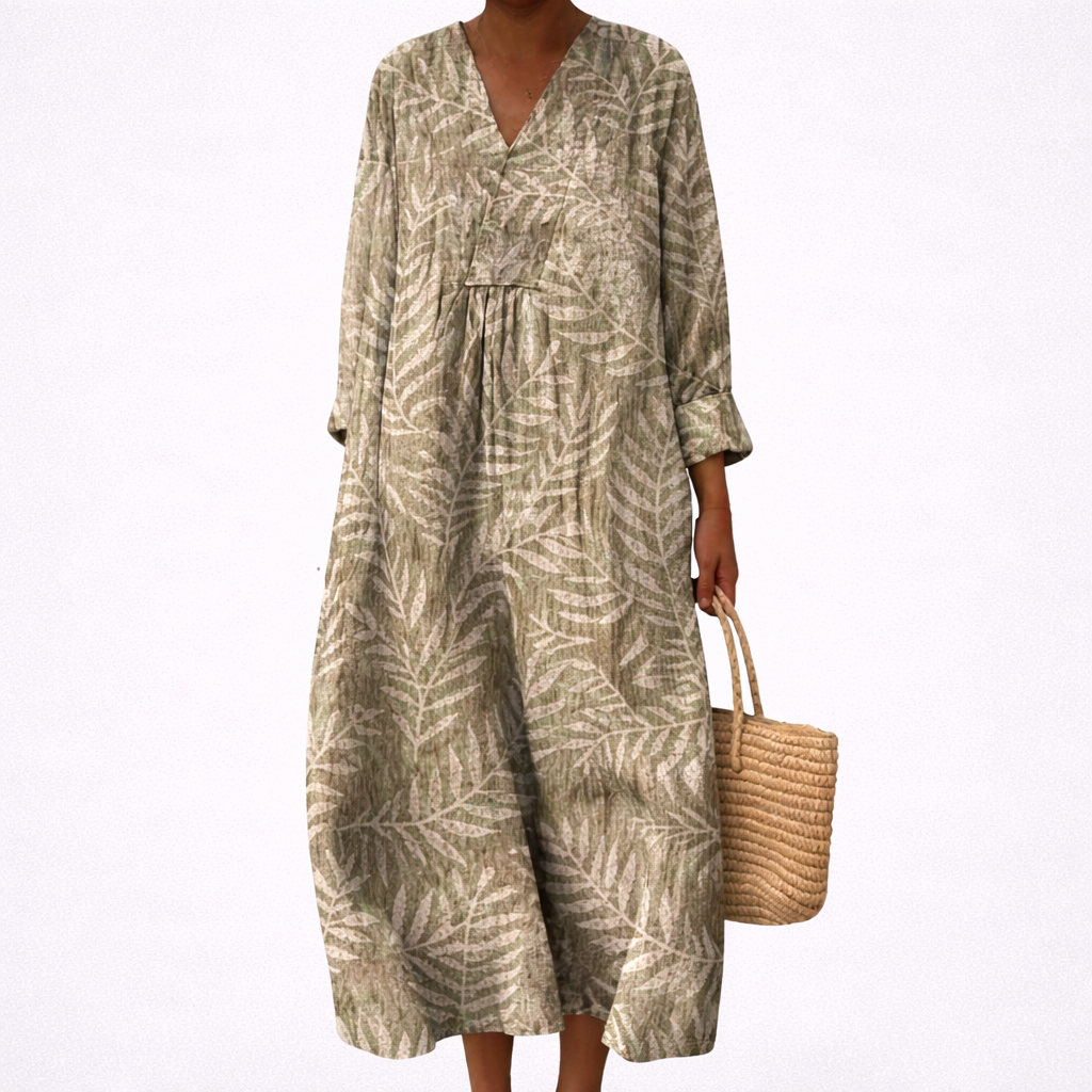 Camille - Robe d'Ete Imprimee Flatteuse
