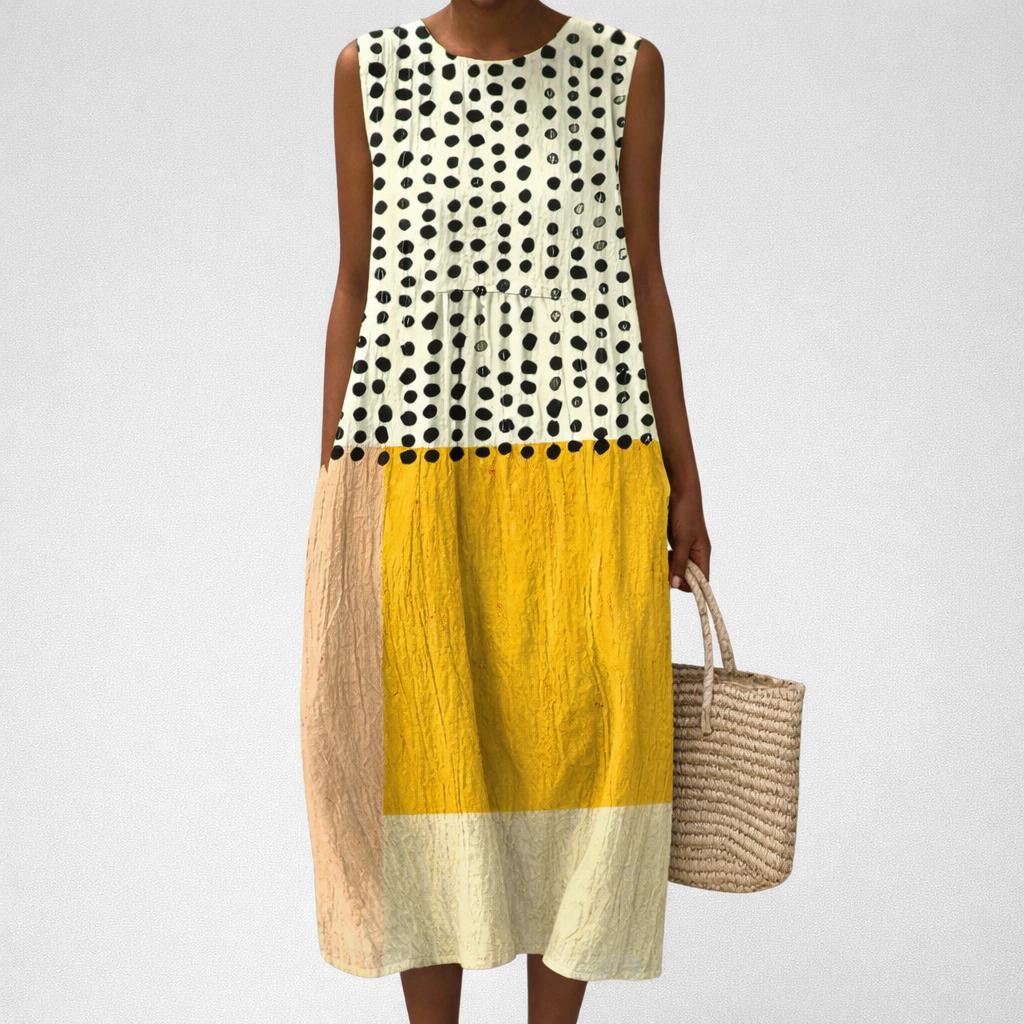 Sybille - Robe d'Ete Confortable Sans Manches