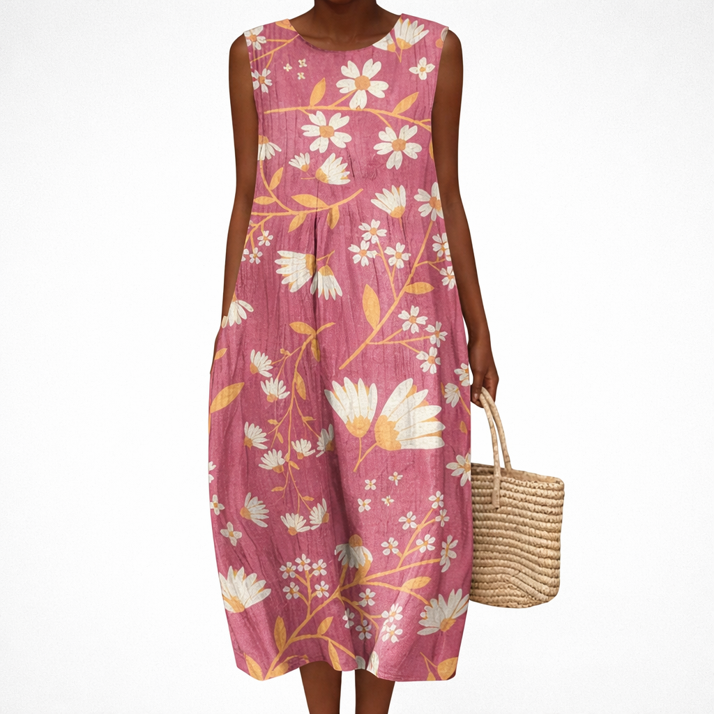 Margaux - Robe d'Ete Confortable Sans Manches