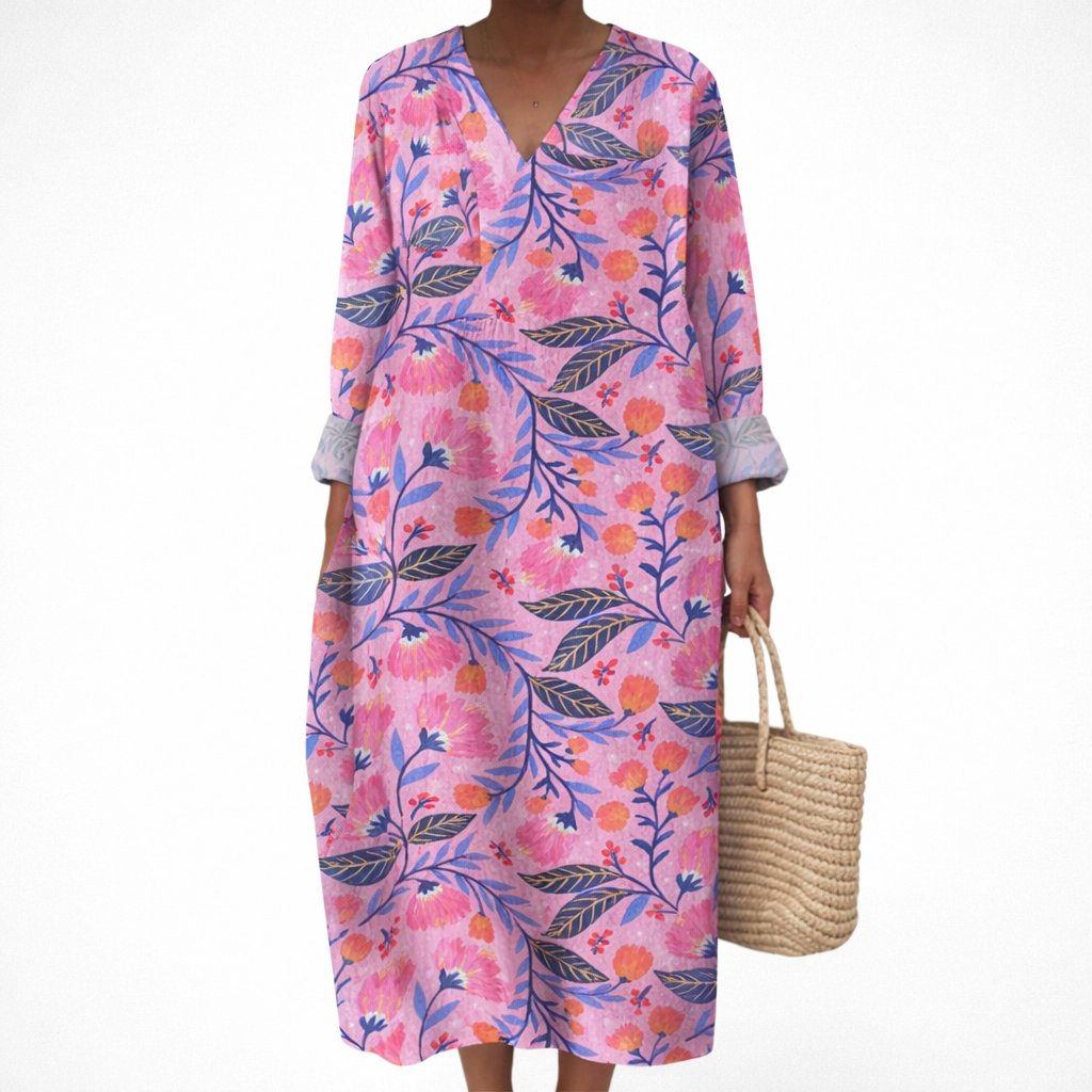 Clemence - Robe d'Ete Imprimee Flatteuse