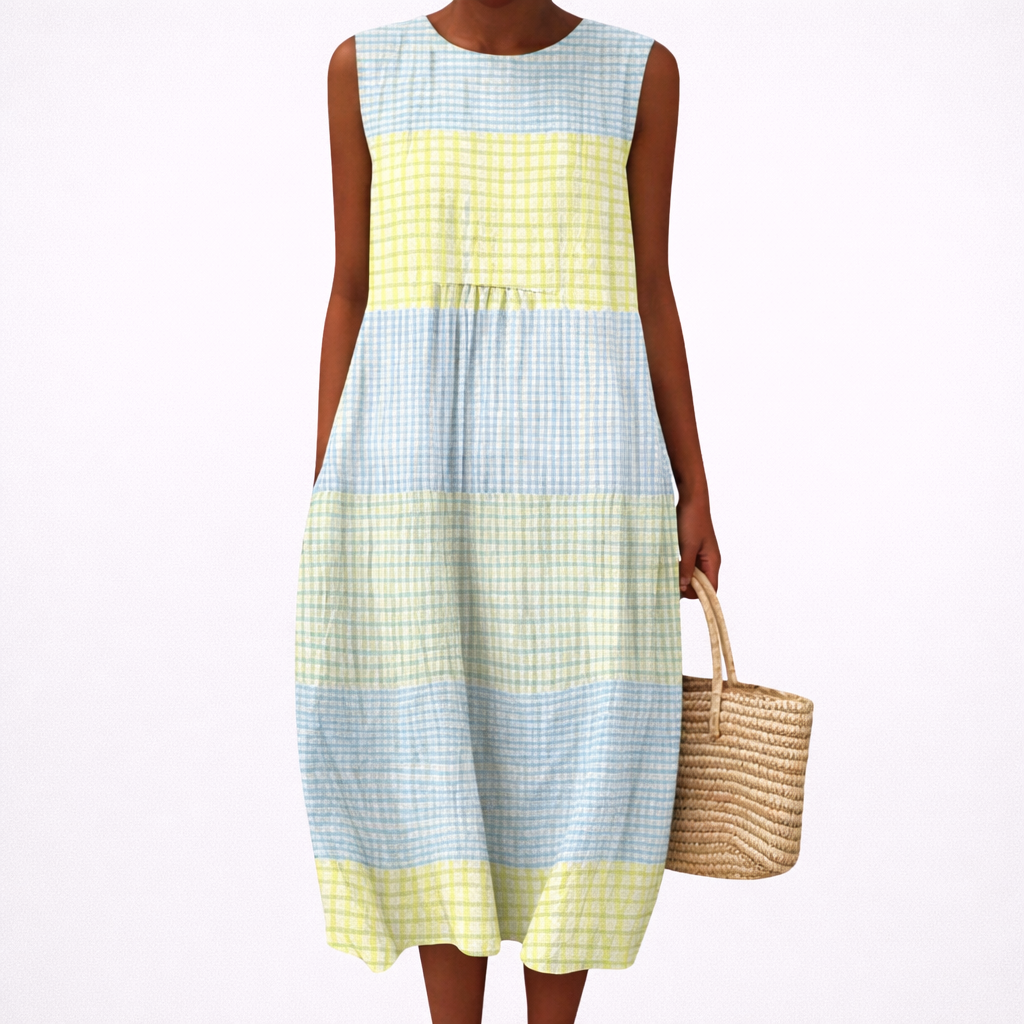 Aurelie - Robe d'Ete Confortable Sans Manches