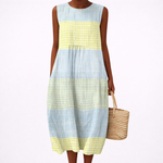 Aurelie - Robe d'Ete Confortable Sans Manches