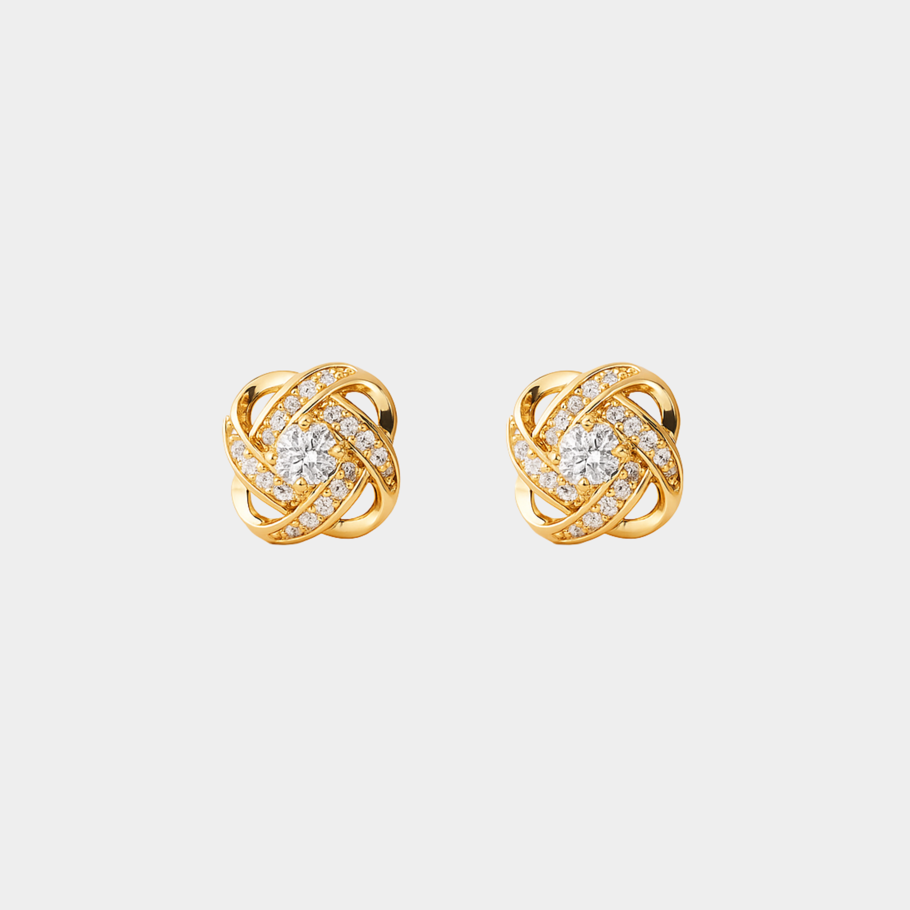 Valentine – Boucles d'oreilles dorées élégantes