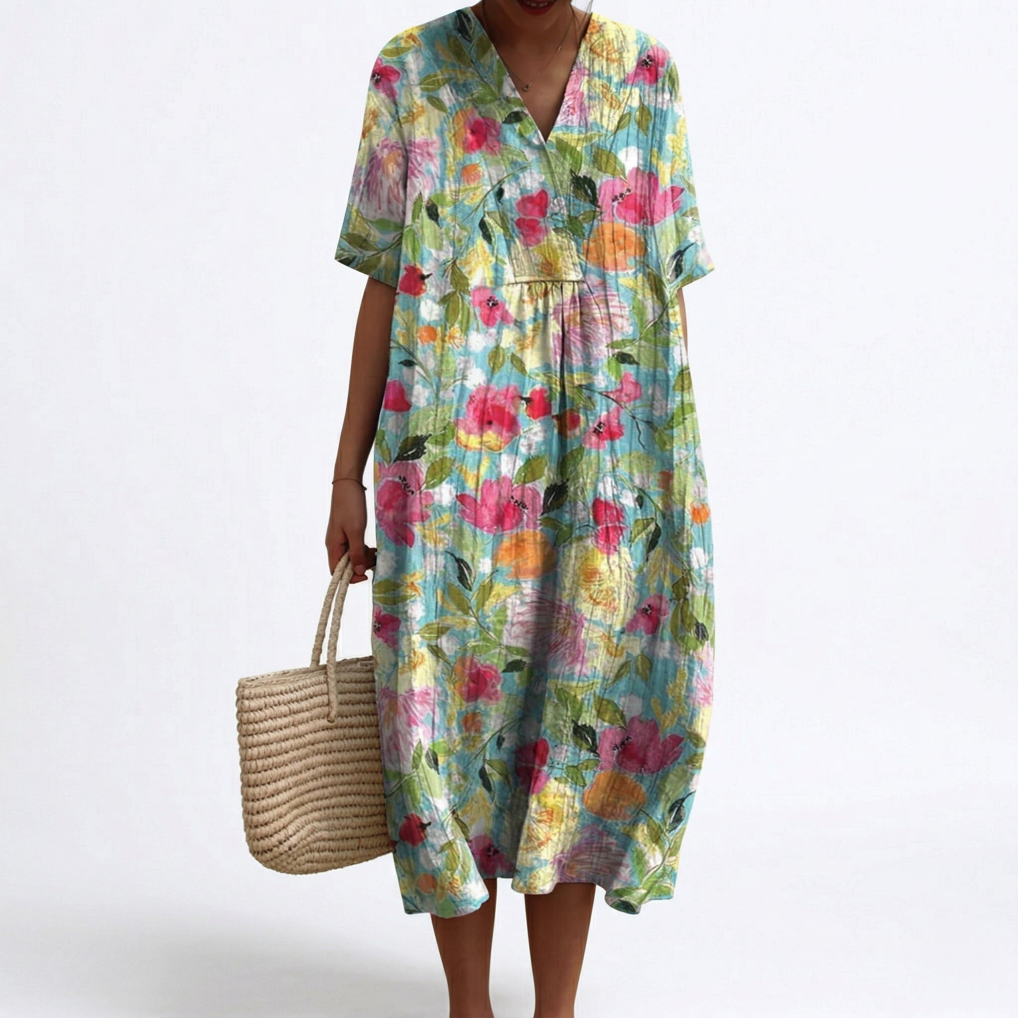 Agathe - Robe d'Ete Confortable