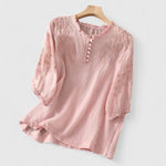 Élise | Blouse Élégante à Boutons