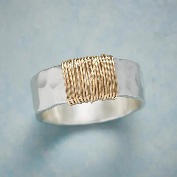 Bague Vintage Goldfaden en Argent