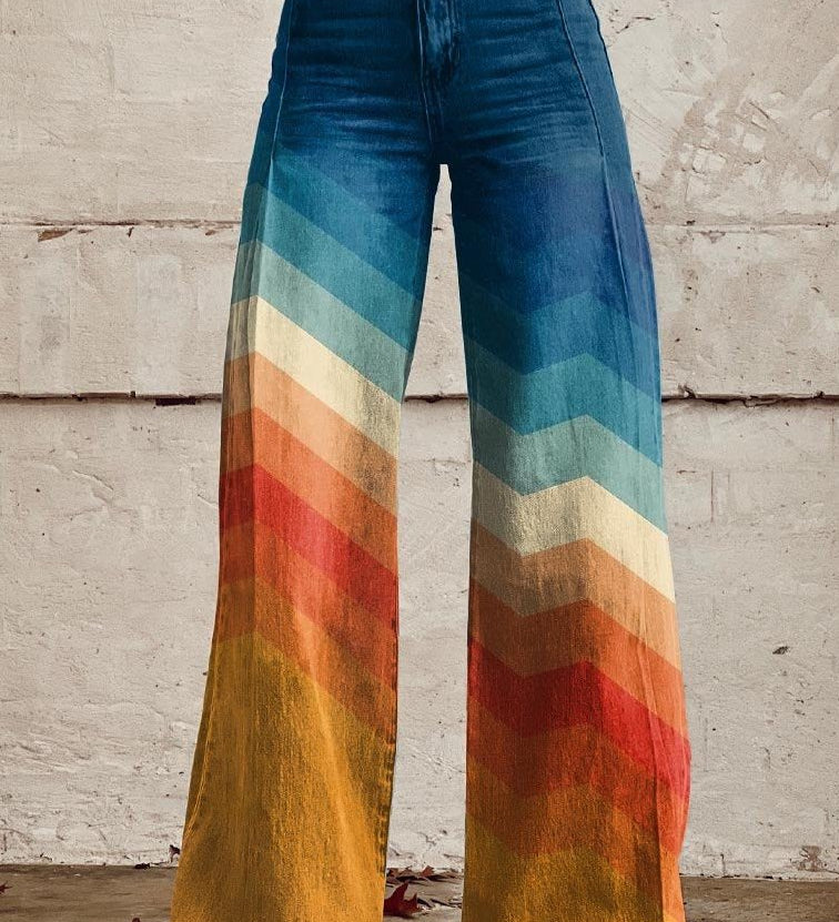Agnès | Pantalon Motif Naturel